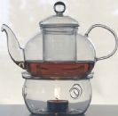 Glass Teapot with tea warmer